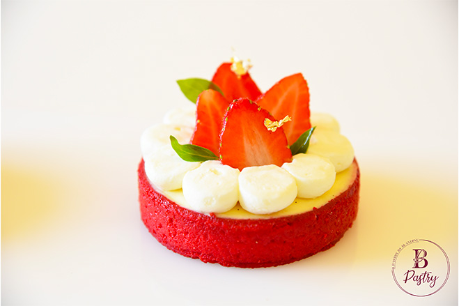 entremet à la fraise